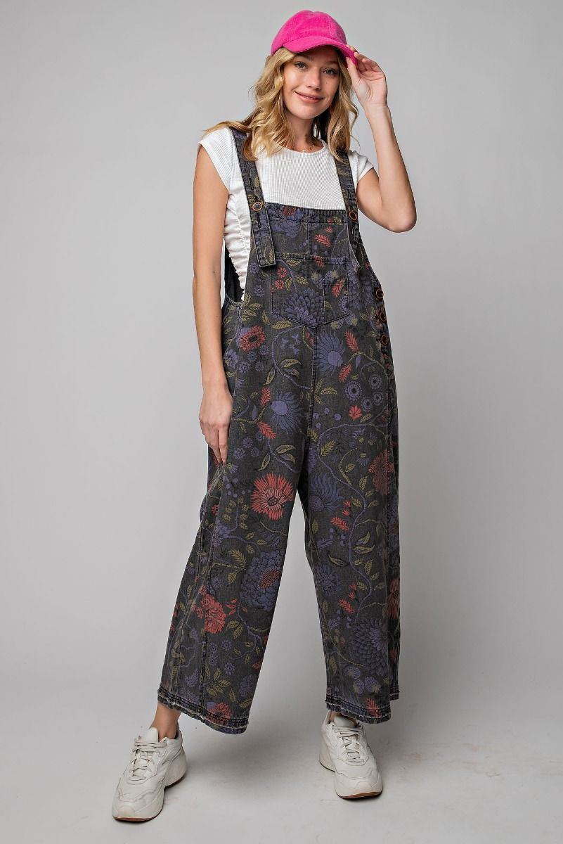 Vintage Floral Overalls