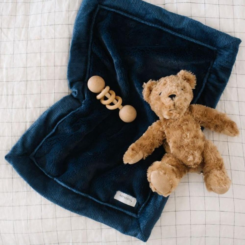 Lush Mini Blanket in Navy
