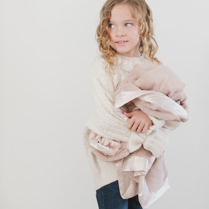 Satin Border Receiving Blanket in Daisy